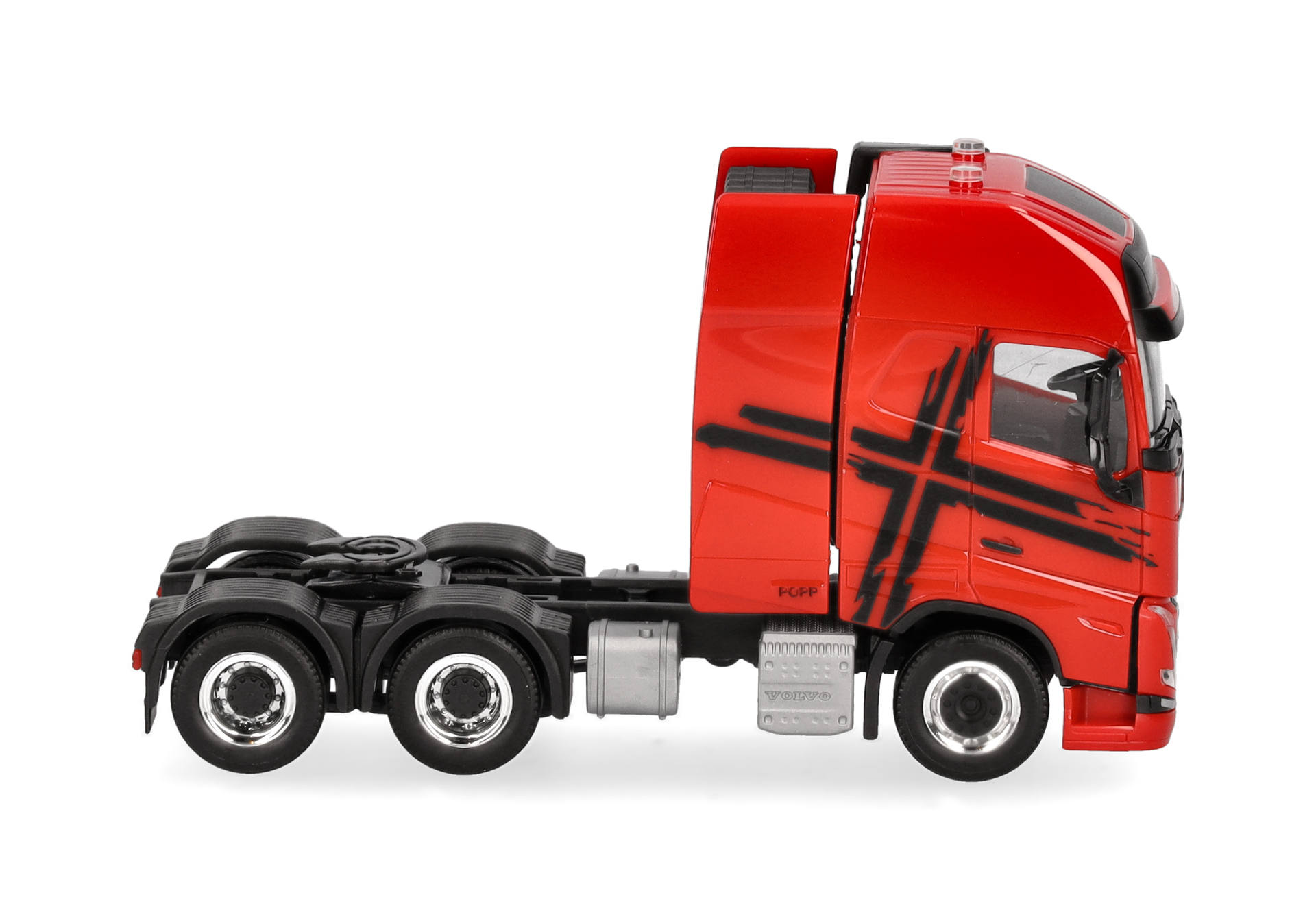 Volvo FH 16 GL XL 2020 Zugmaschine mit Schwerlastturm 3achs, rot-schwarz