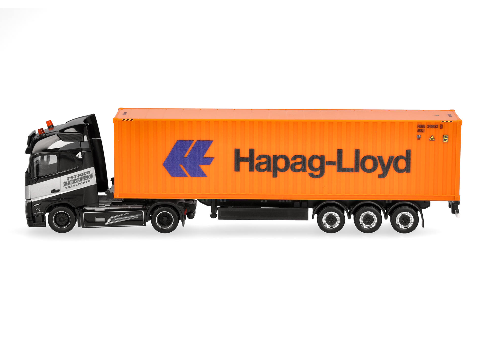 Volvo FH GL 2020 container semitrailer truck "Patrick Heim/Hapag Lloyd"