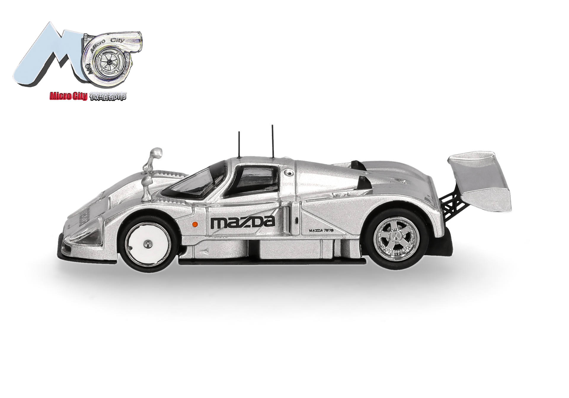 racing car, diecast, silver, Mazda, miniature
