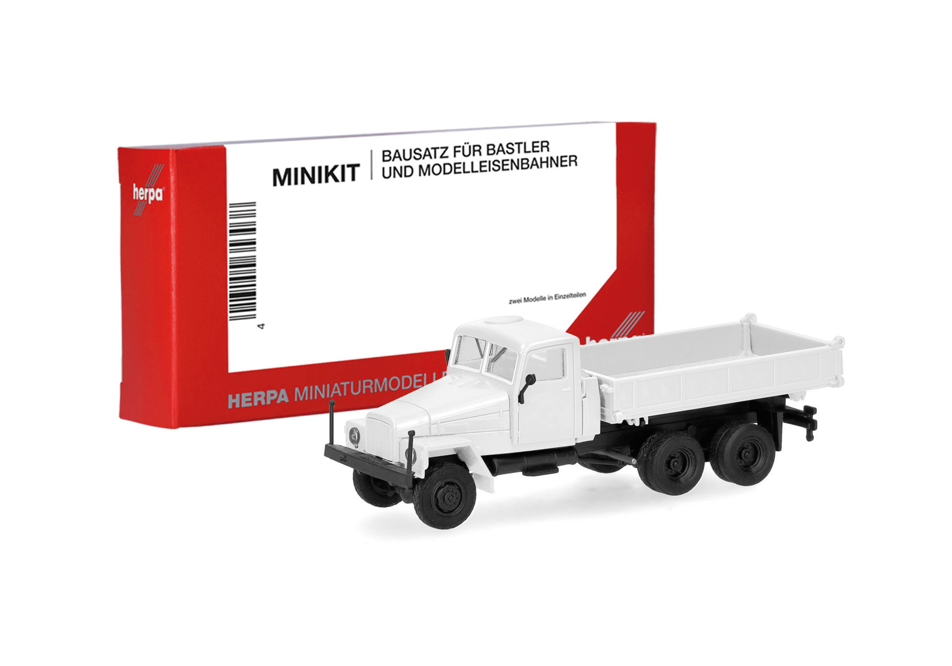 Herpa MiniKit: IFA G5 three-way dumper truck 3axles, white (1 piece)