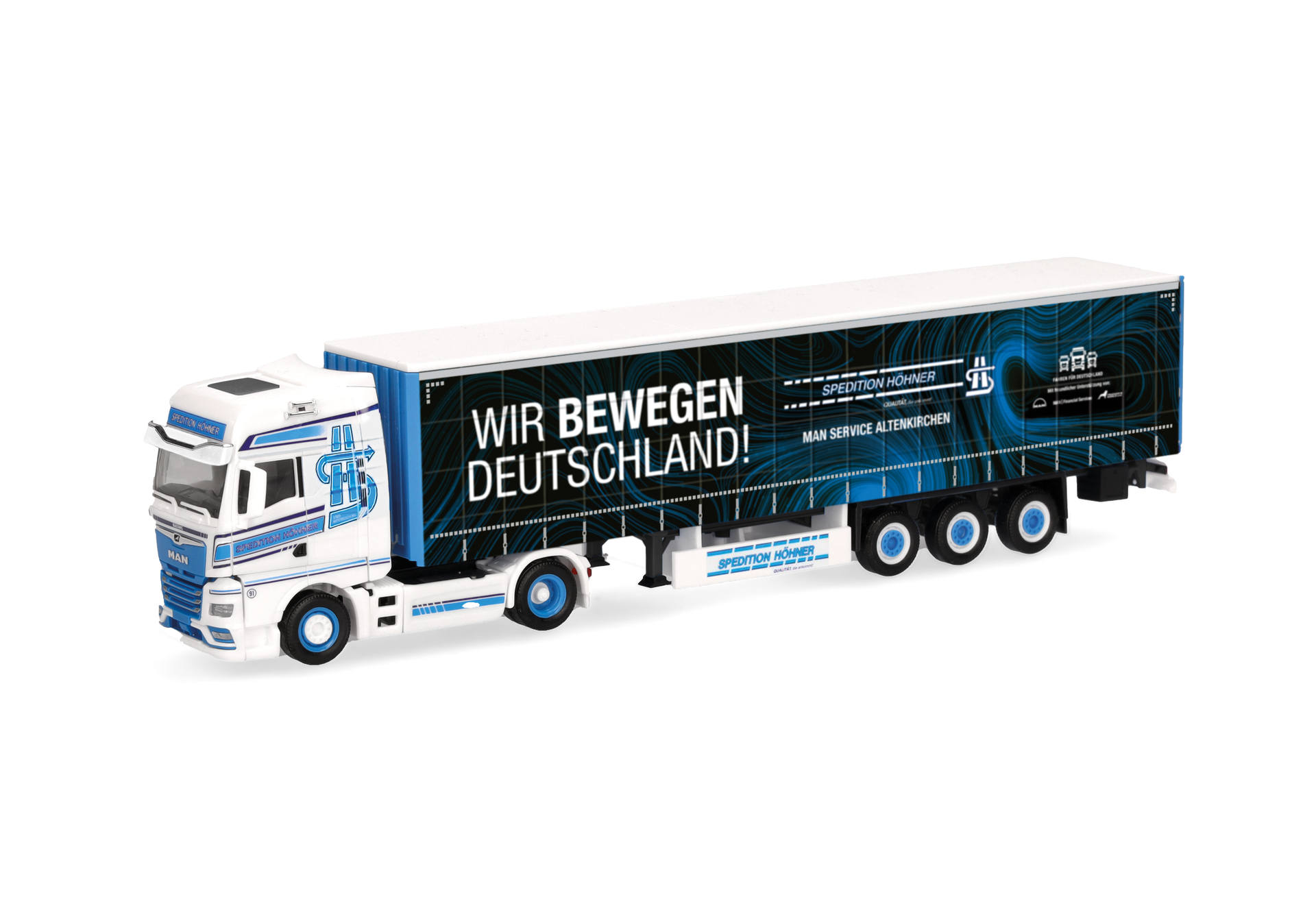 MAN TGX GX Gardinenplanen-Sattelzug "Spedition Höhner/Wir bewegen Deutschland"