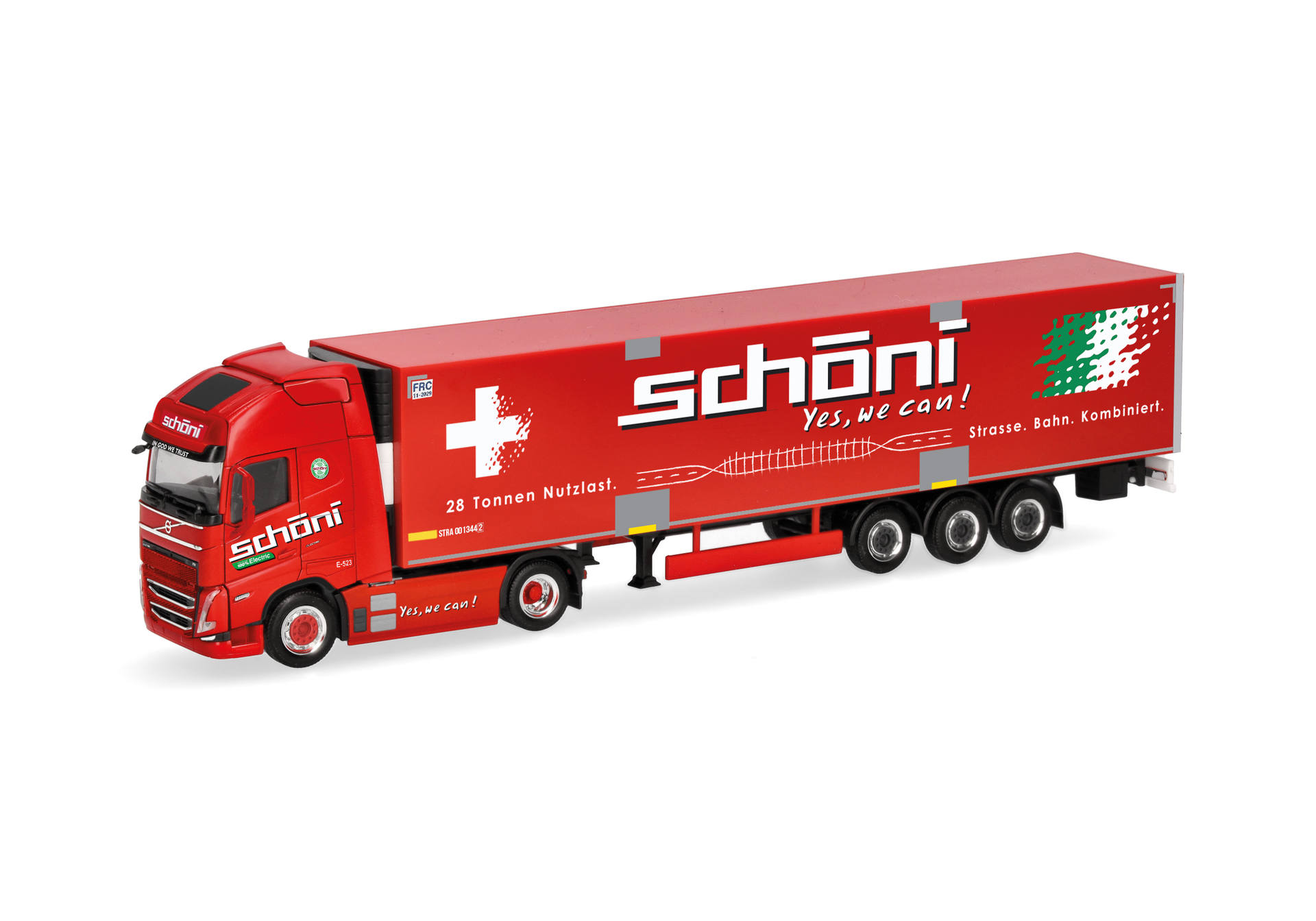 Volvo FH GL XL 2020 Electric Kühlkoffer-Sattelzug "Schöni" (Schweiz)