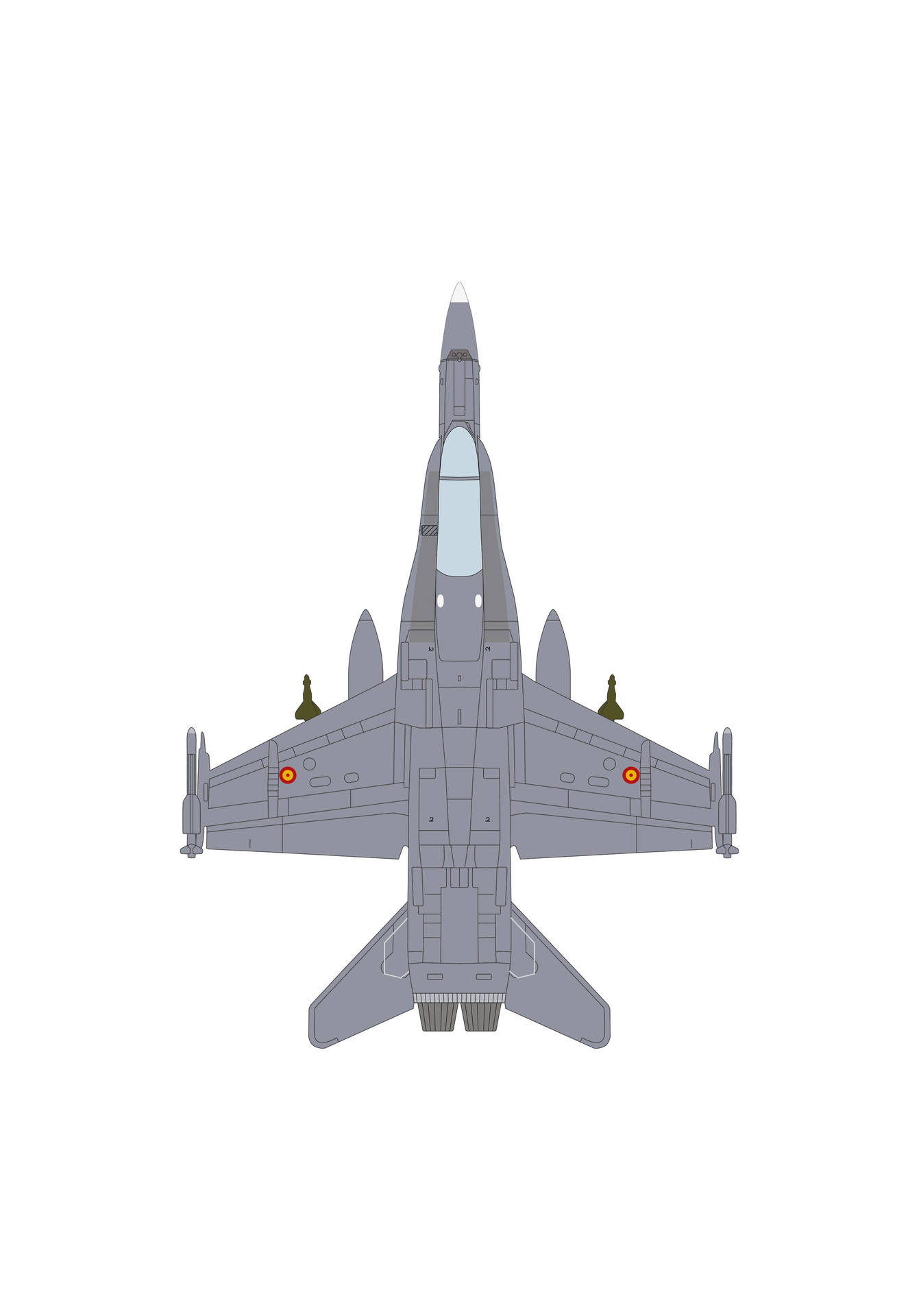 fighter jet, military aircraft, top view, gray, landing gear