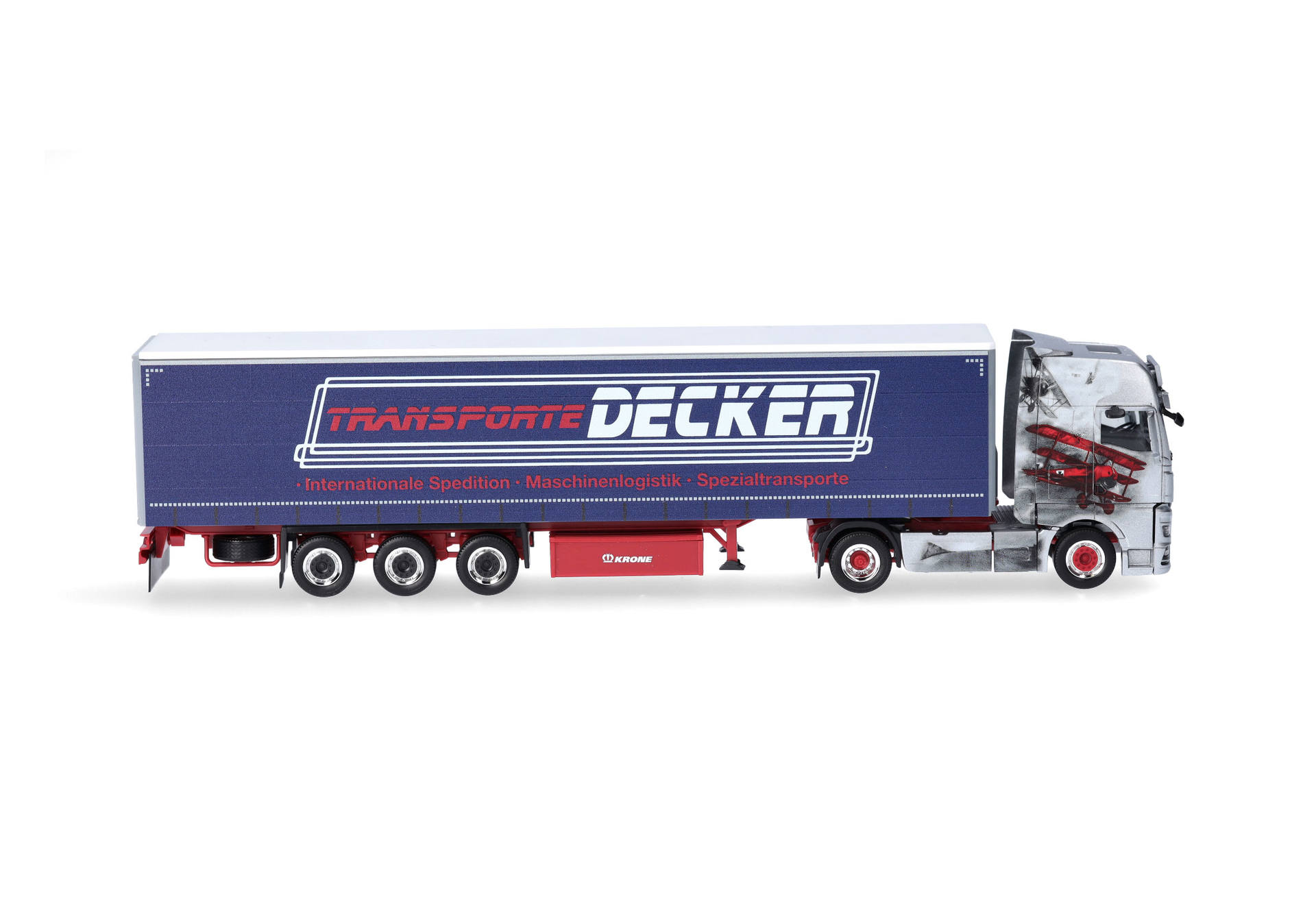 MAN TGX GX canvas semitrailer truck "Decker Düren" (North Rhine-Westphalia/Düren)