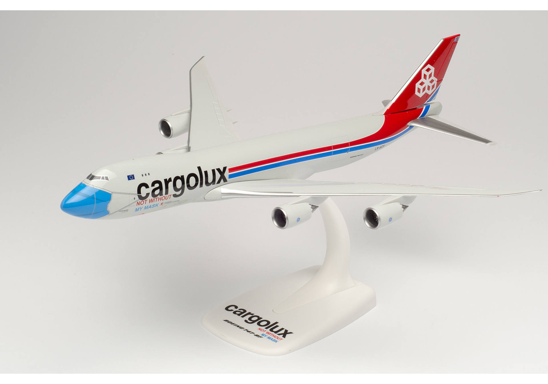 Cargolux Boeing 747-8F “Not Without My Mask” – LX-VCF
