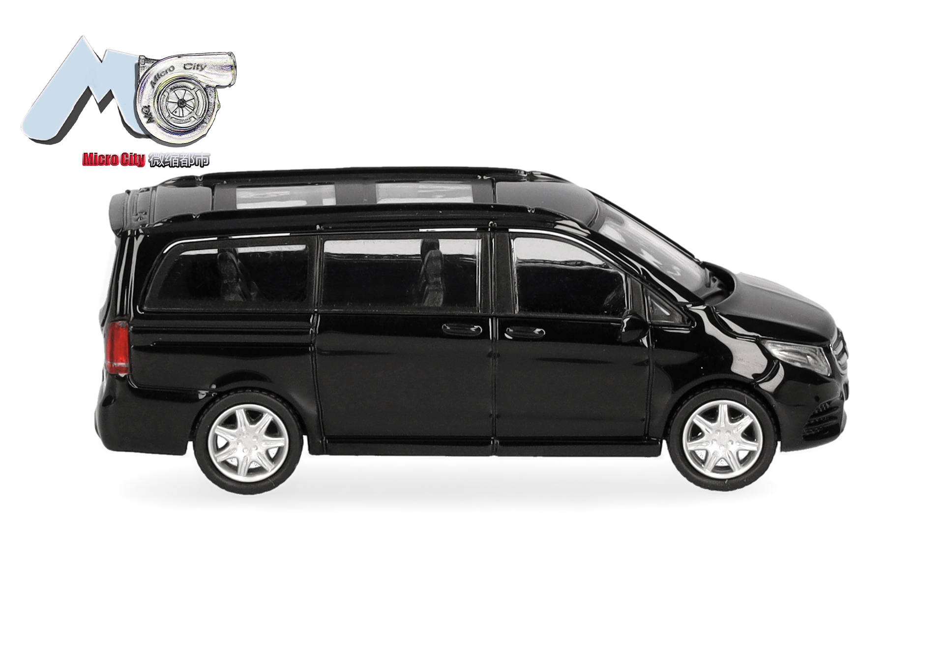 Minivan, schwarz, Spielzeug, Modell, Räder