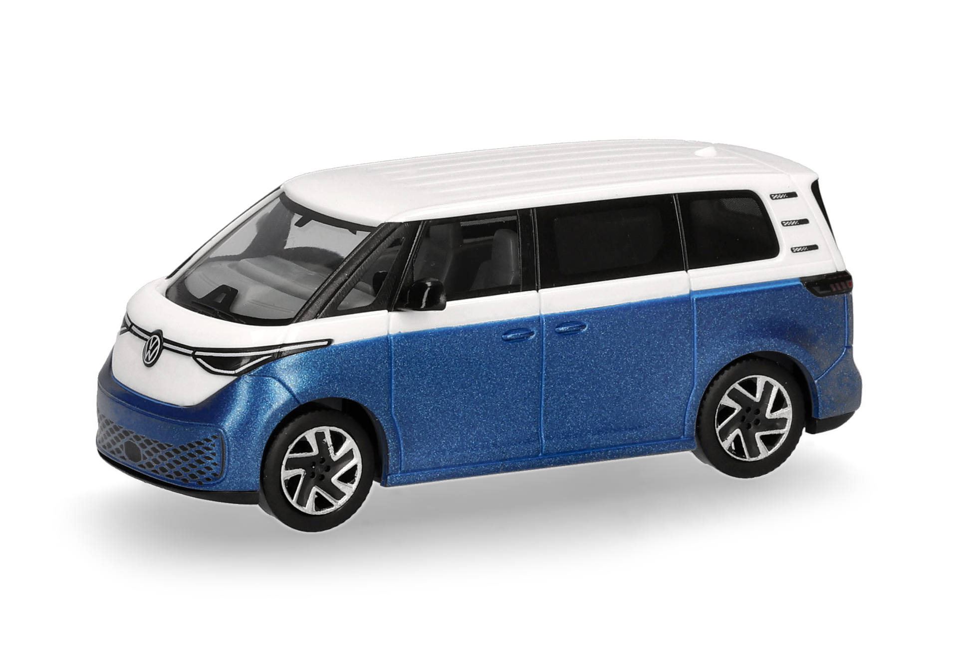 toy, van, miniature, blue, two-tone