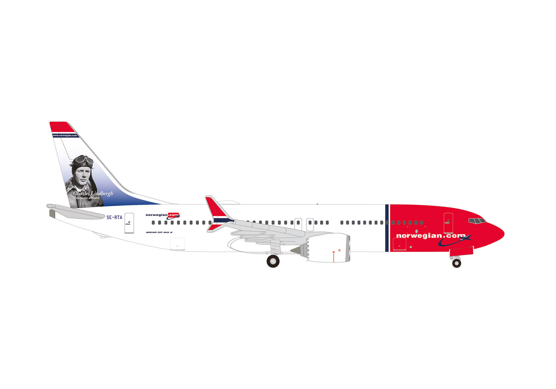 Norwegian Air Shuttle Boeing 737 Max 8 - SE-RTA "Charles Lindbergh"