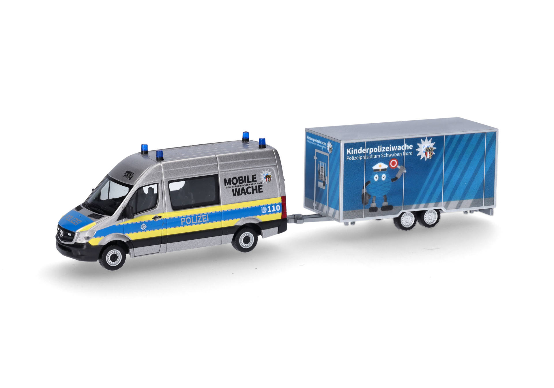 Mercedes-Benz Sprinter '13 Halbbus mit Anhänger "Polizei Bayern / Schwaben Nord"