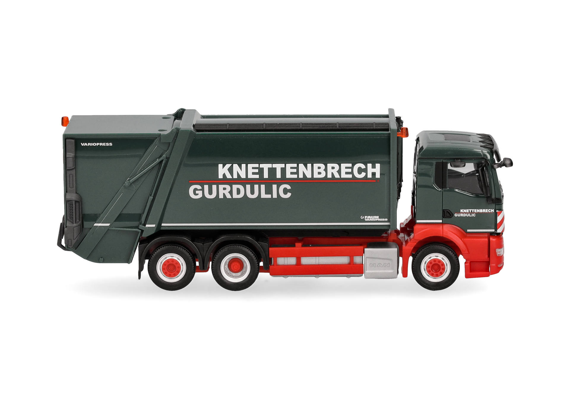 MAN TGS NN refuse collection vehicle FAUN VARIOPRESS "Knettenbrech Gurdulic"