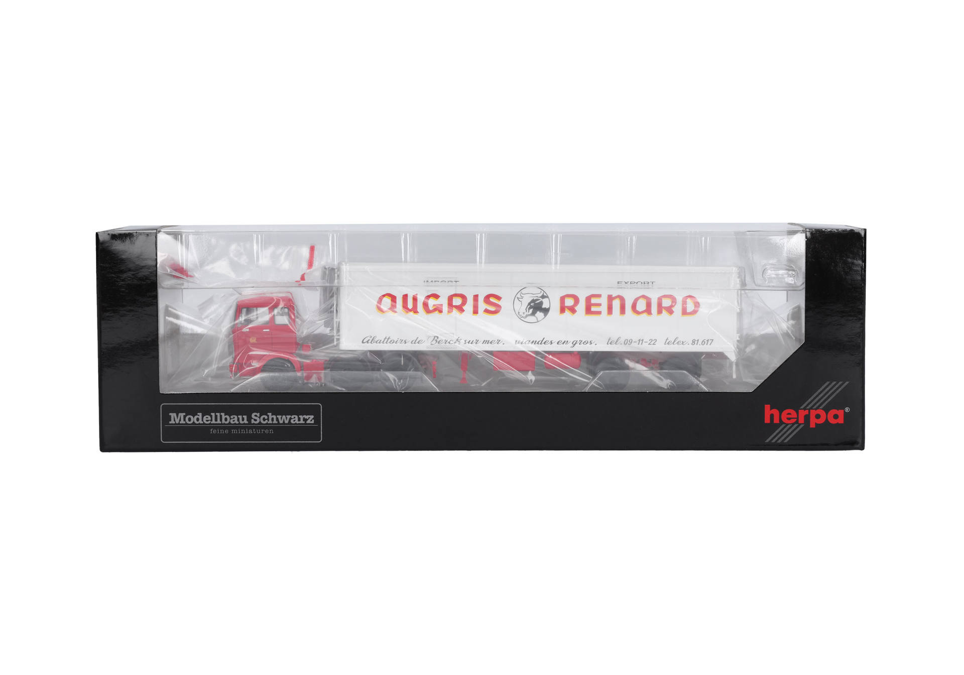 Mercedes-Benz LPS 2032 refrigerated box semitrailer truck "Augris Renard" (France/Berck sur Mer)