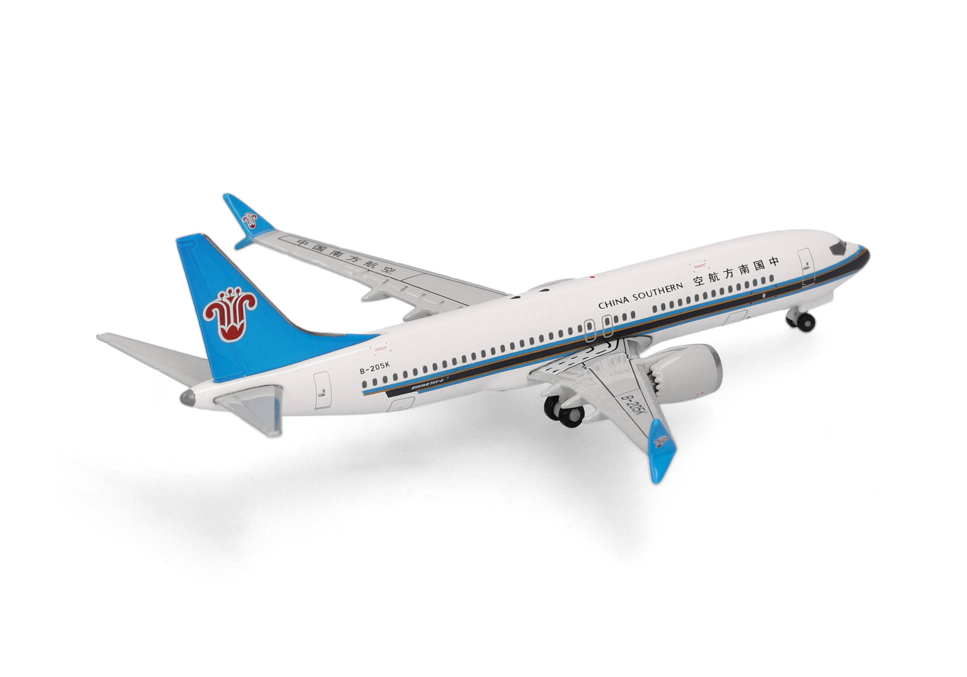 airplane, model, commercial jet, white body, blue tail