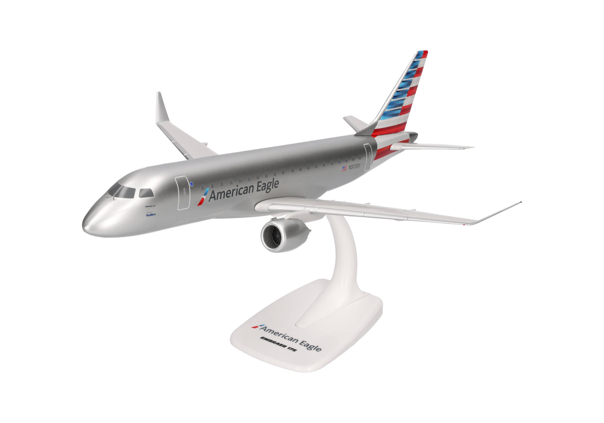 airplane, model, twin-jet, commercial, decorative stand