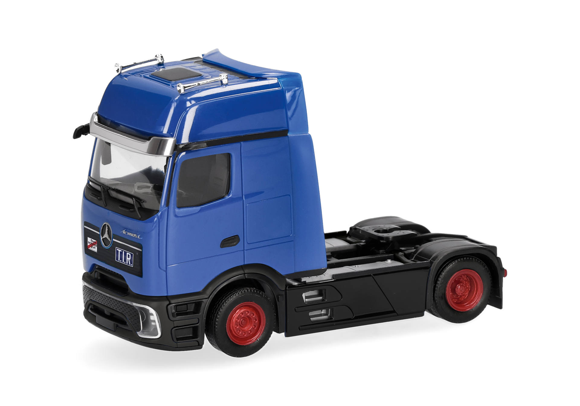 truck, semi-truck, blue cab, model, toy truck