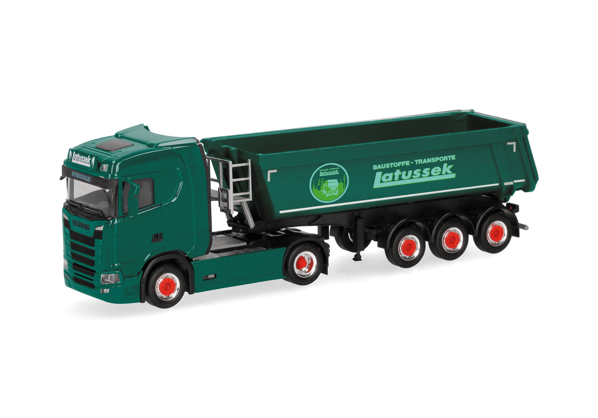 Scania CS 20 ND dumper semitrailer truck "Latussek"