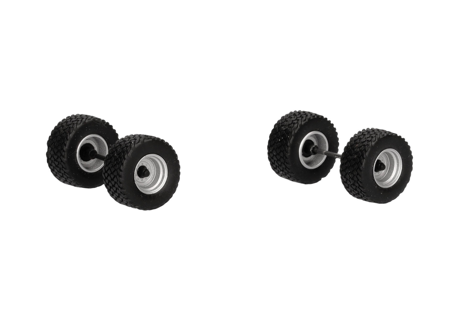 Accessories: Wheels set Krampe BigBody 650, chrome/black (6 sets in spare parts)