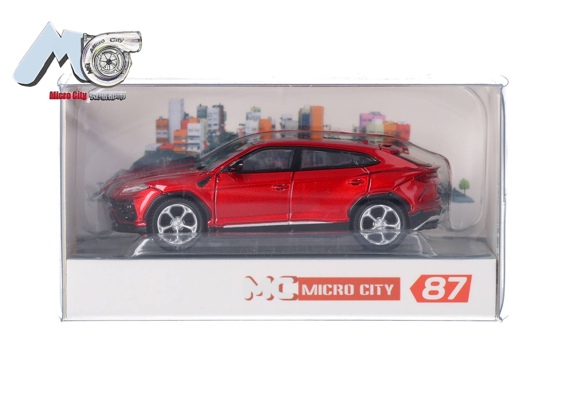MicroCity: Lamborghini Urus, red