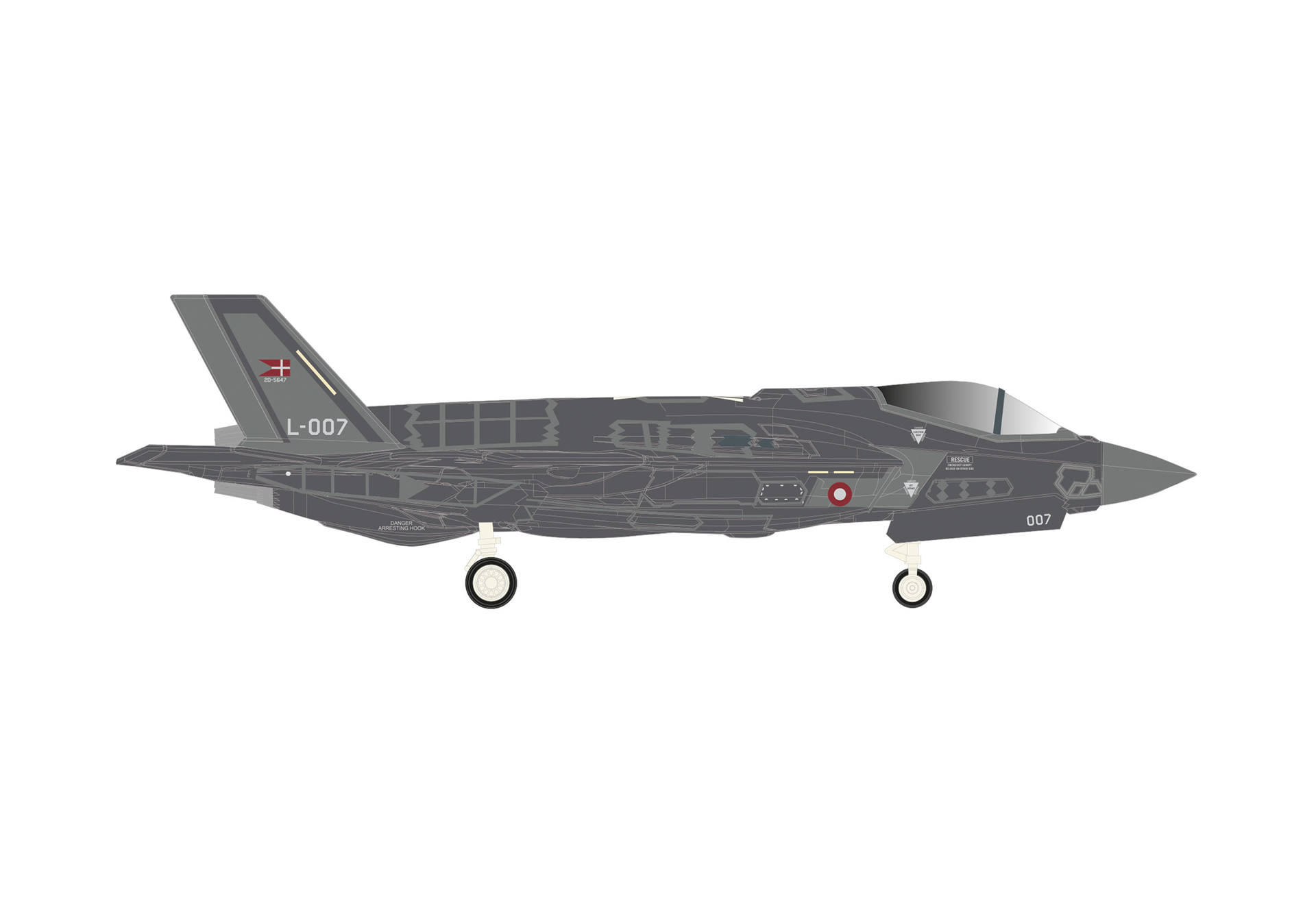 Royal Danish Air Force Lockheed Martin F-35A Lightning II - Eskadrille 727, Skrydstrup AB - L-007