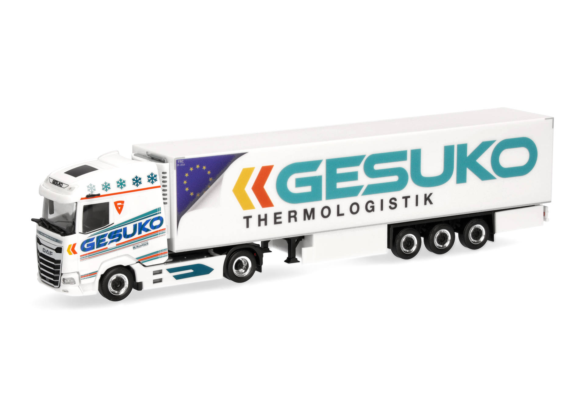 truck, thermologistics, trailer, white, diecast model