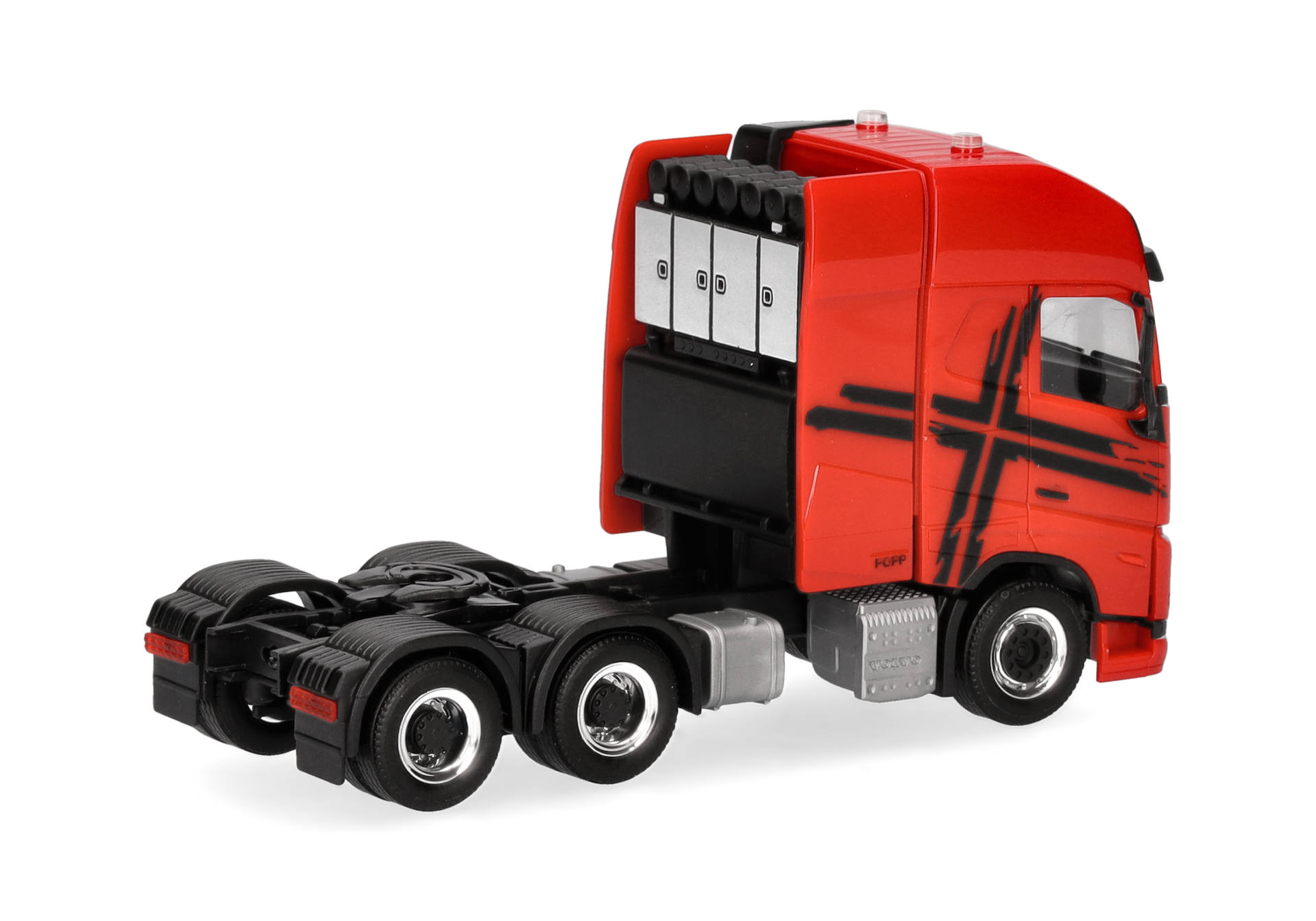 Volvo FH 16 GL XL 2020 Zugmaschine mit Schwerlastturm 3achs, rot-schwarz