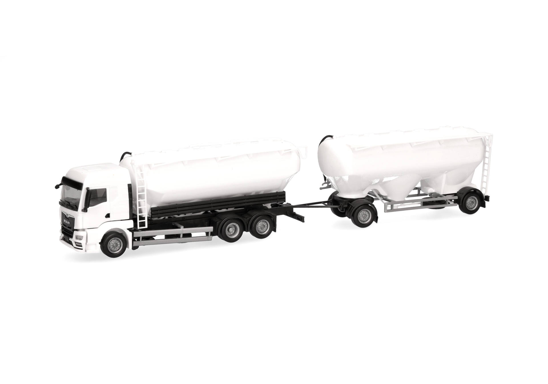 Herpa MiniKit: MAN TGS TM Eutersilo-Hängerzug, weiß (1 Stück)