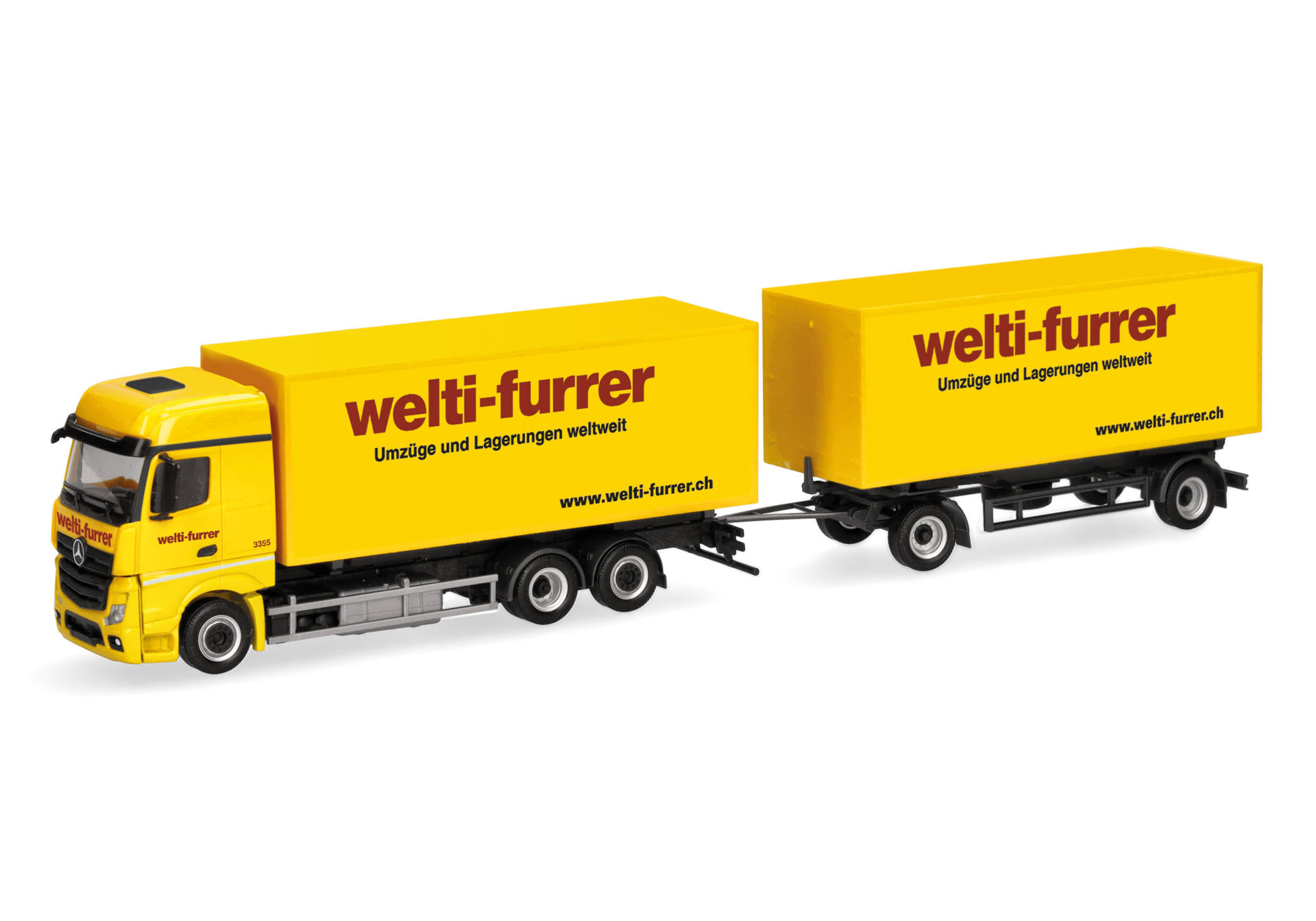 Mercedes-Benz Actros Bigspace Wechselkoffer-Hängerzug "Welti-Furrer"