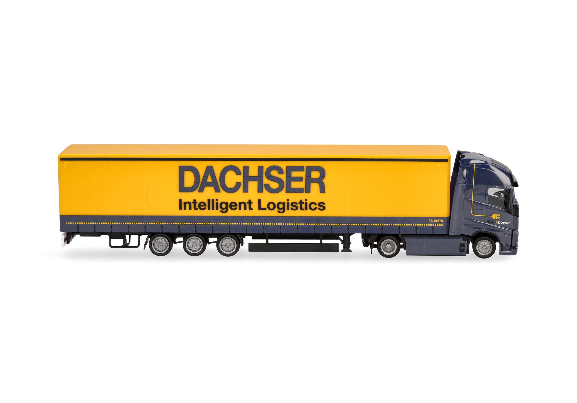 Volvo FH GL XL 2020 Electric volume curtain canvas semitrailer "Dachser Intelligent Logstics"