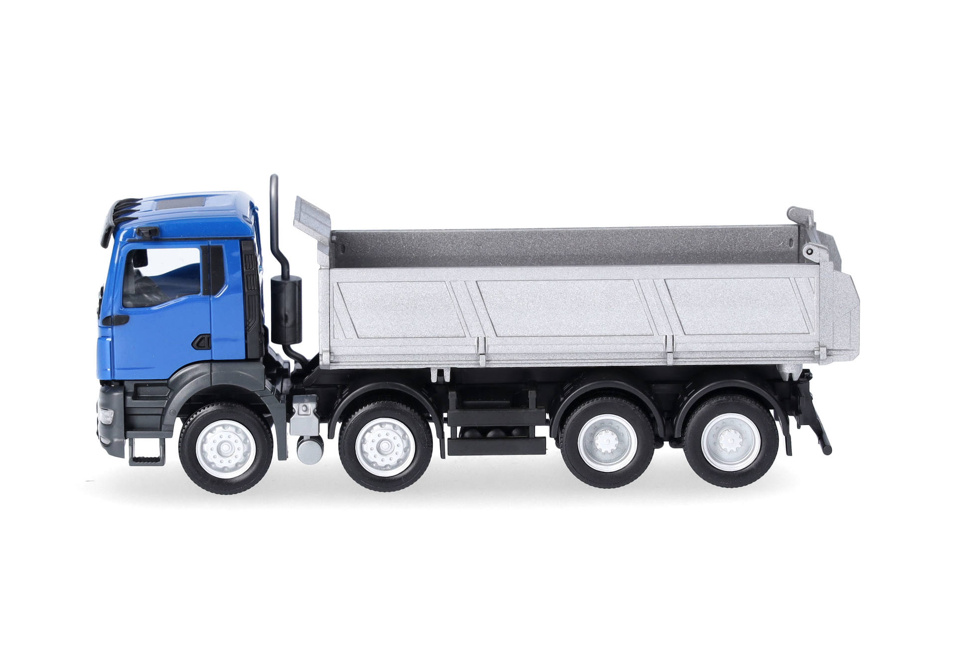 MAN TGS NN dump truck 4axles, blue/silver