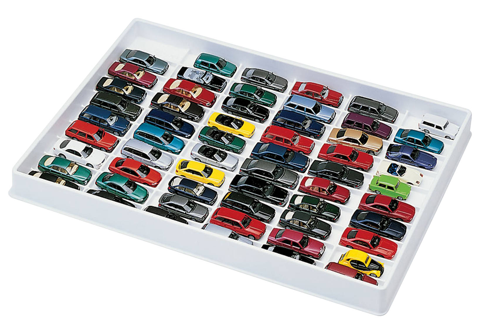 Sammelbox für PKW (weiß) für 59 Modelle