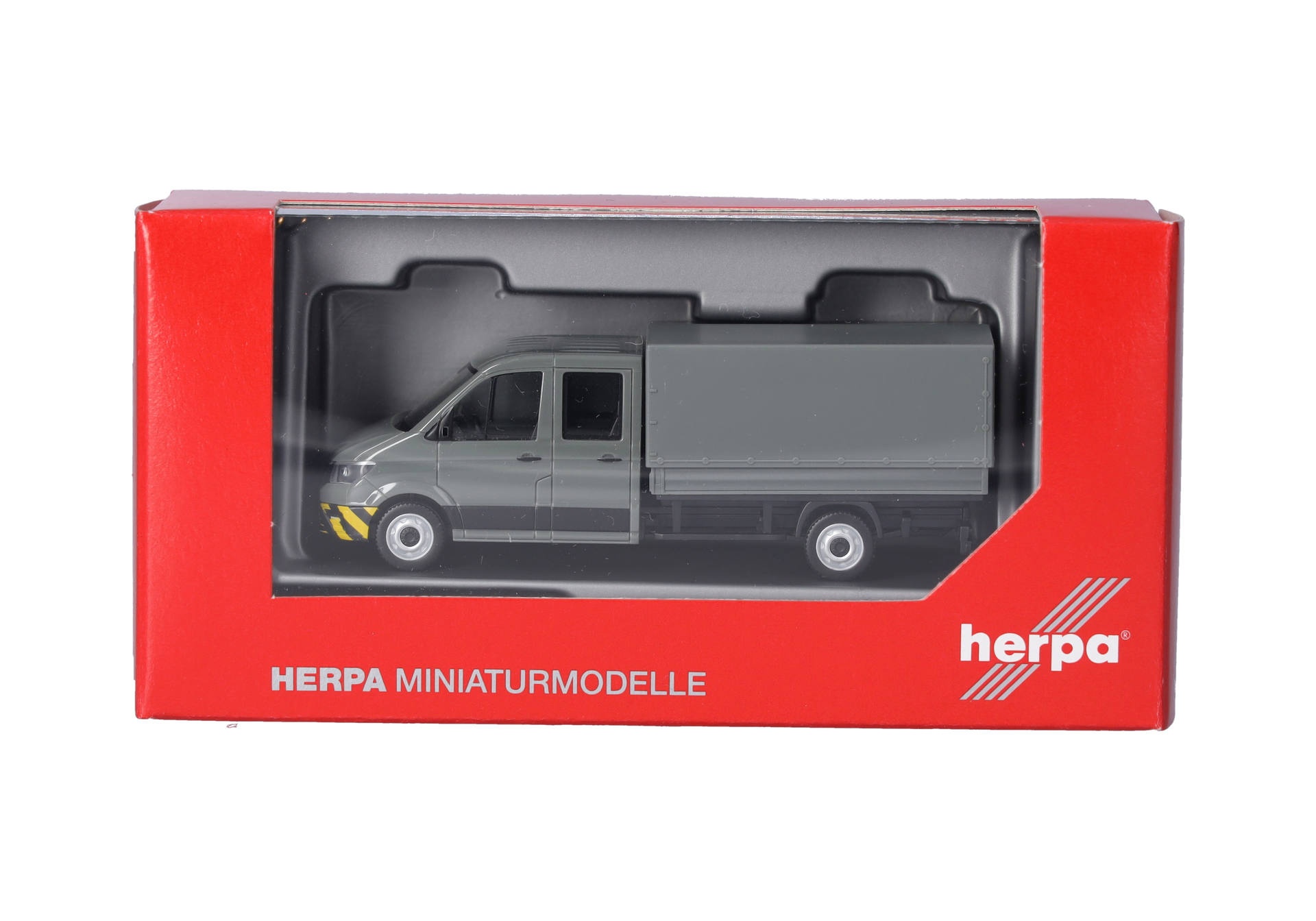 MAN TGE double-cabin with platform, grey/yellow