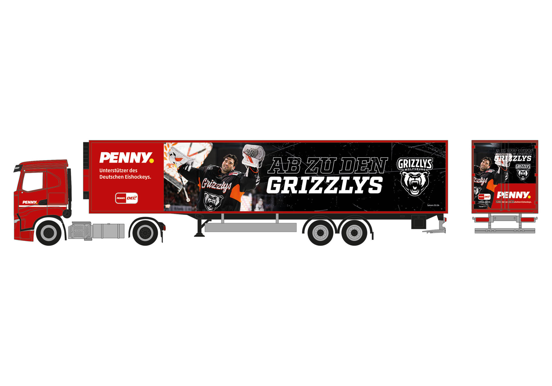 Iveco S-Way Kühlkoffer-Sattelzug "PENNY DEL / Grizzlys Wolfsburg"