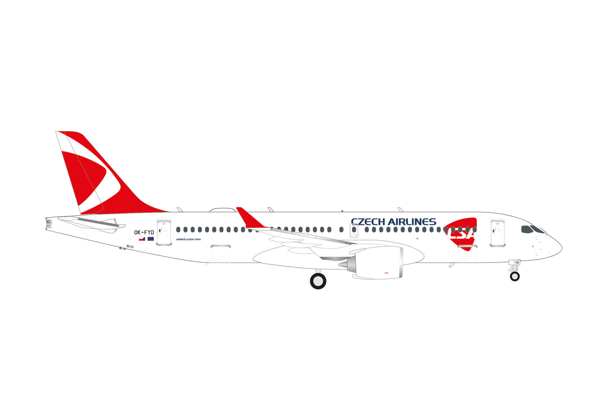 CSA Czech Airlines Airbus A220-300