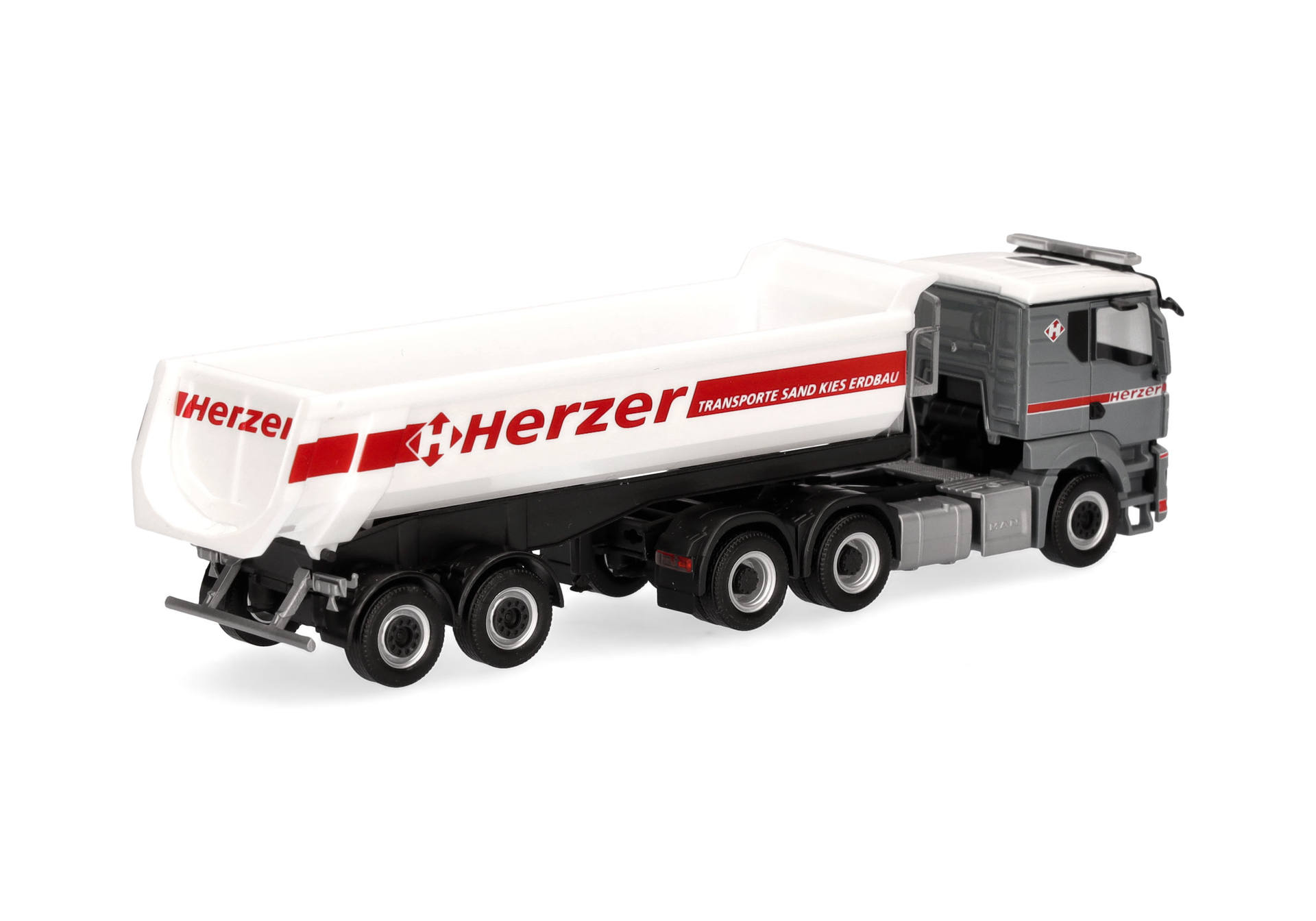 MAN TGS TN dump semitrailer "Herzer" (Austria)