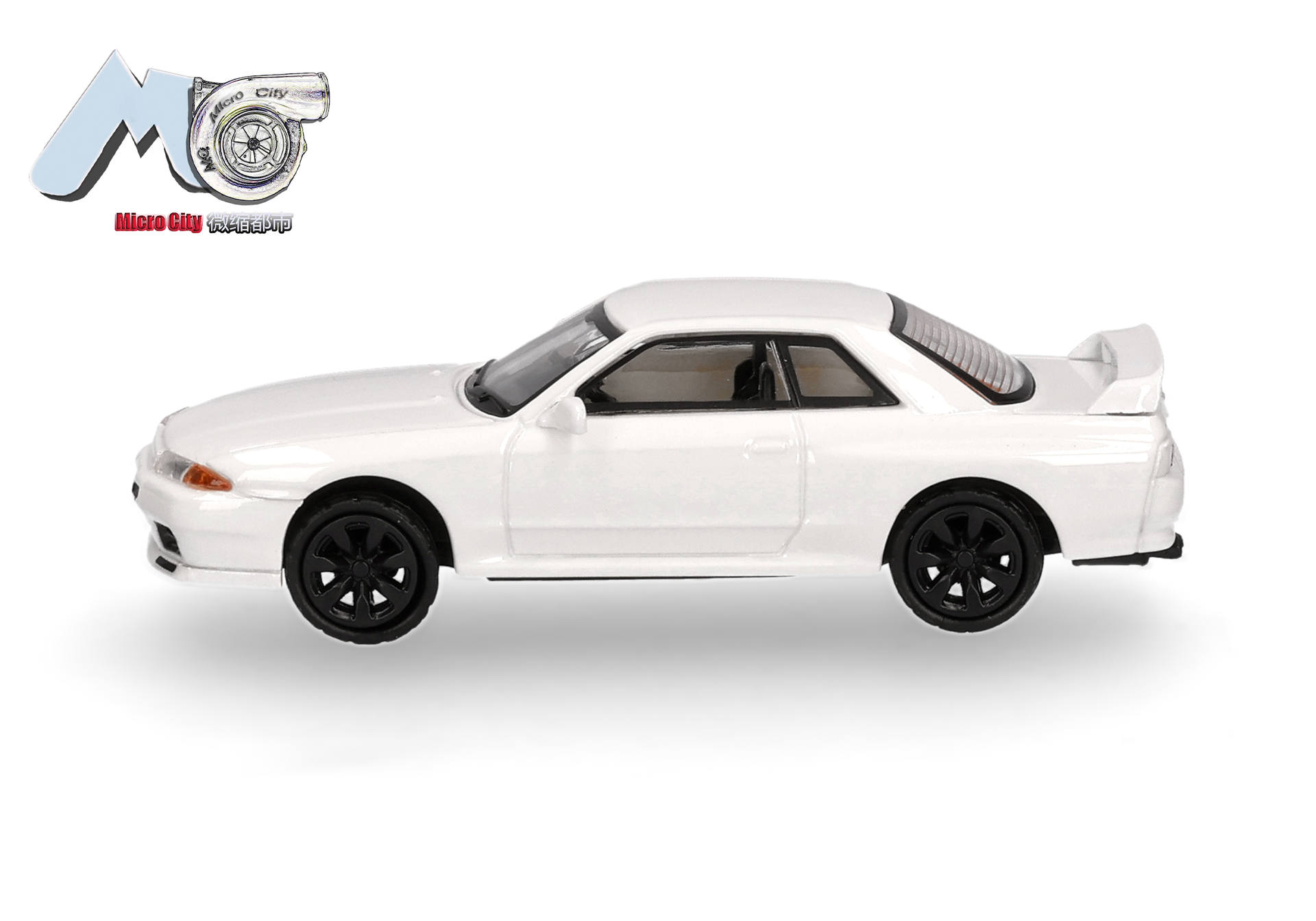toy car, white car, coupe, black wheels, spoiler