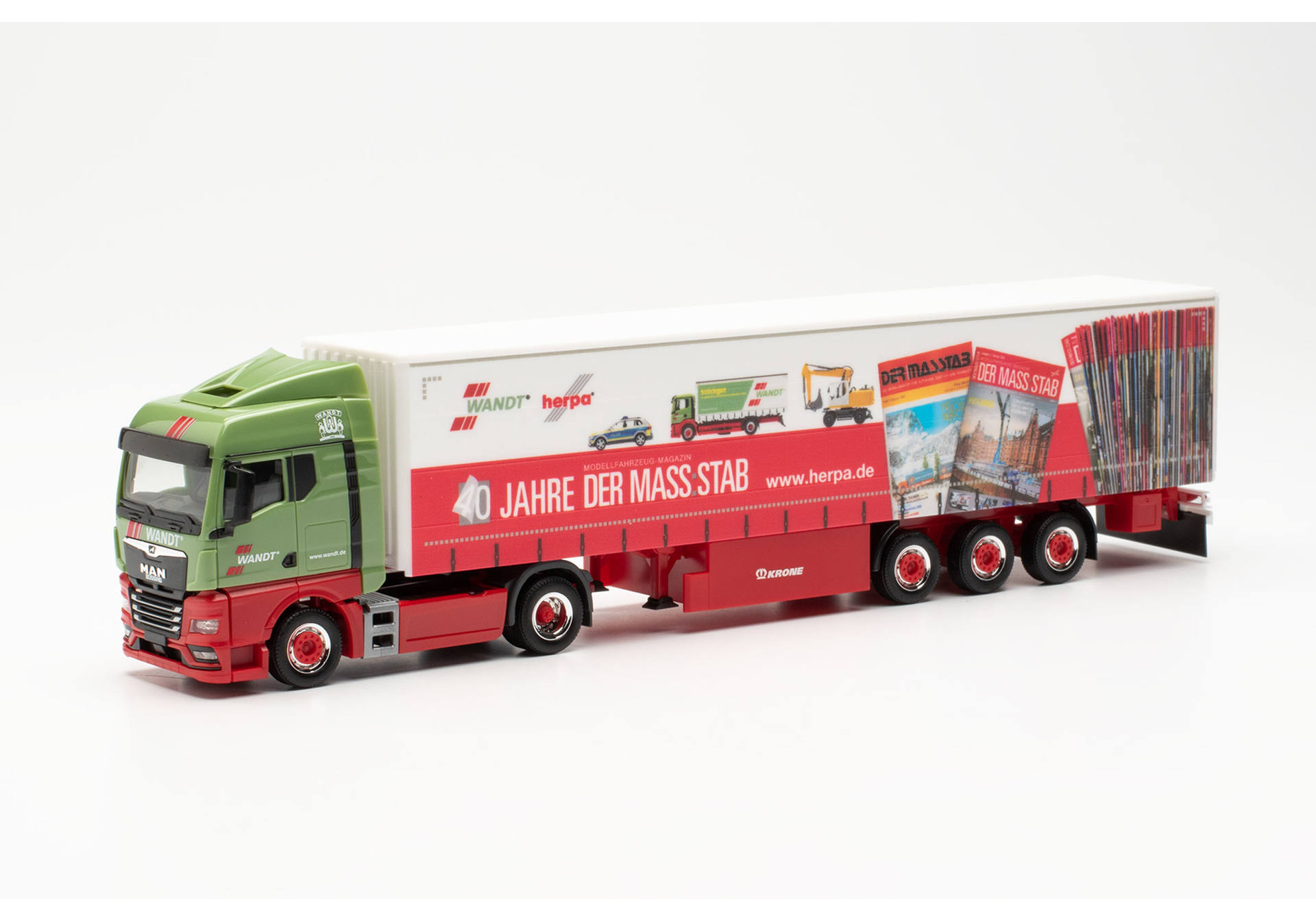 MAN TGX GM curtain canvas semitrailer truck „Wandt / 40 Jahre Der Mass:stab“ (Niedersachsen/Braunschweig)