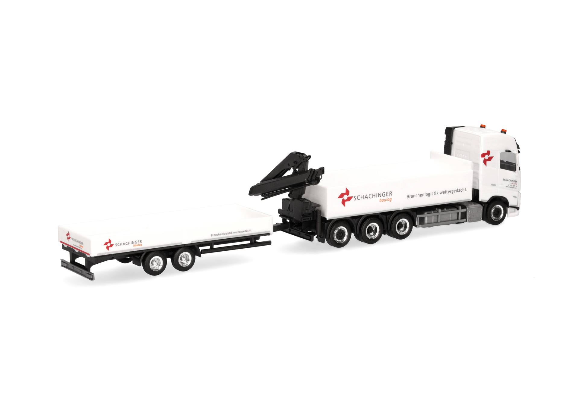 Volvo FH GL 2020 flat bed trailer with loading crane "Schachinger" (Austria)