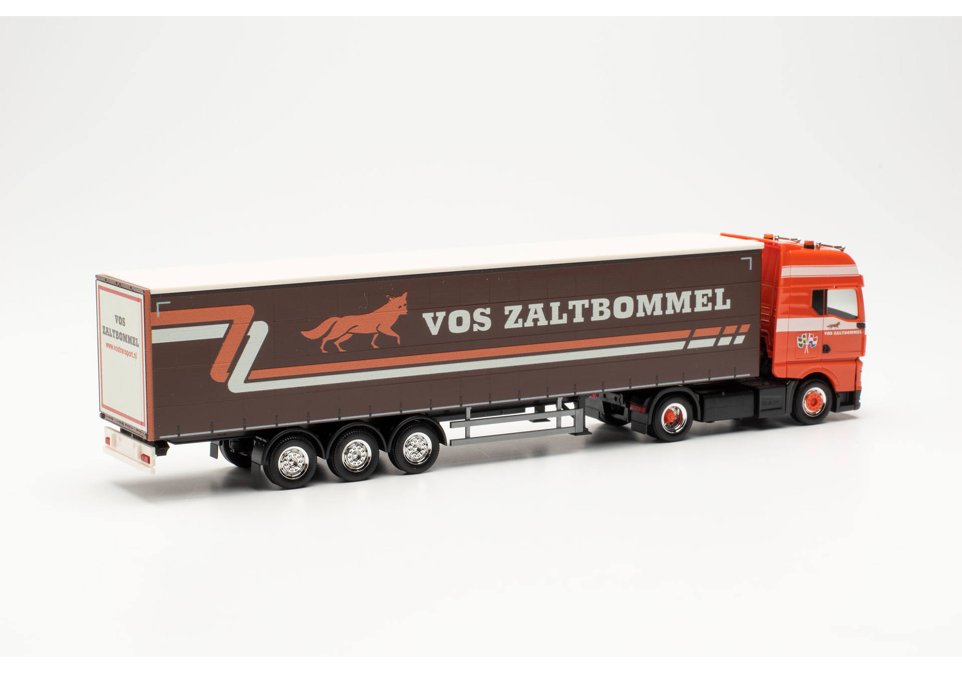 MAN TGX GX Gardinenplanen-Sattelzug „Vos Zaltbommel“