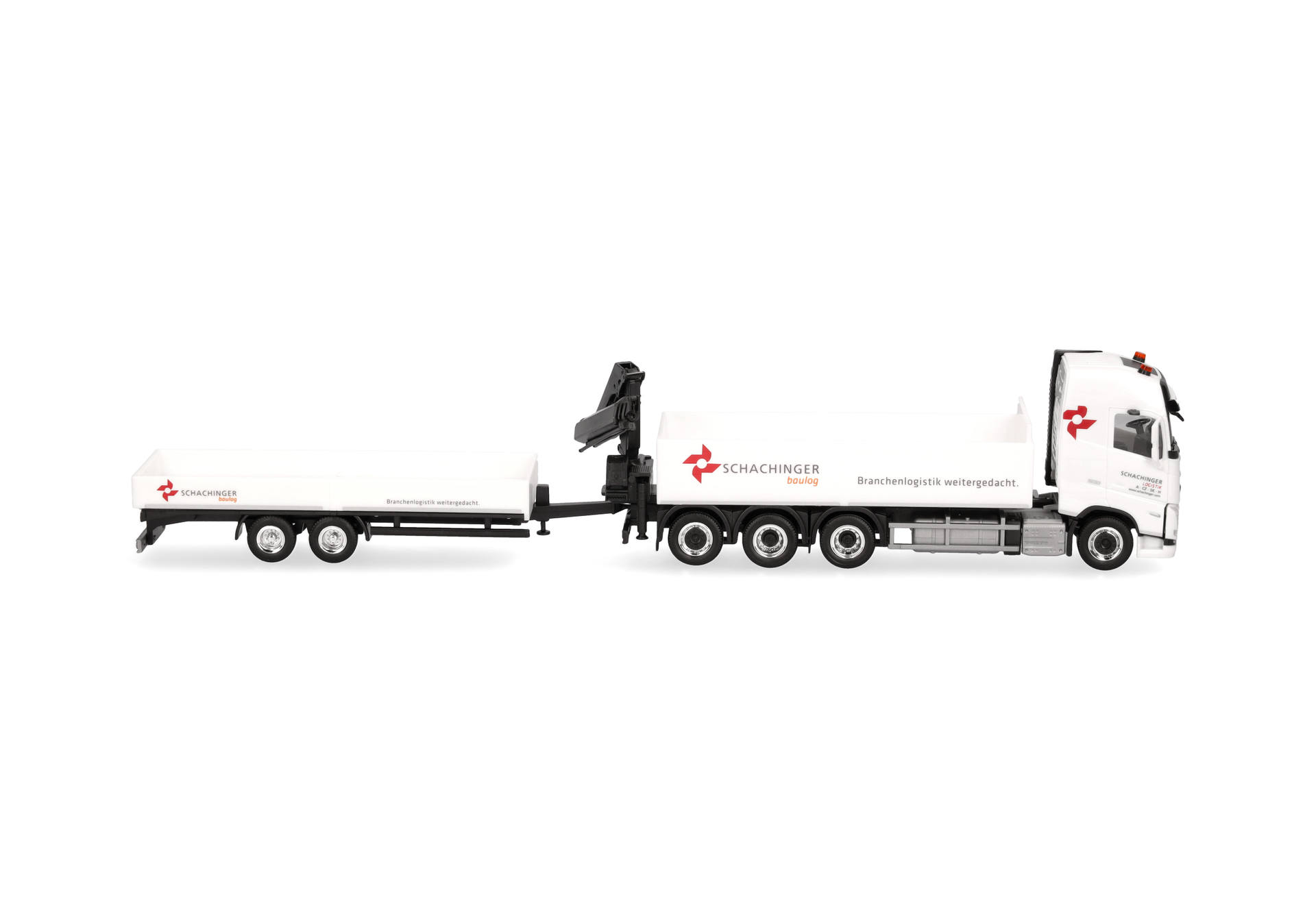 Volvo FH GL 2020 flat bed trailer with loading crane "Schachinger" (Austria)
