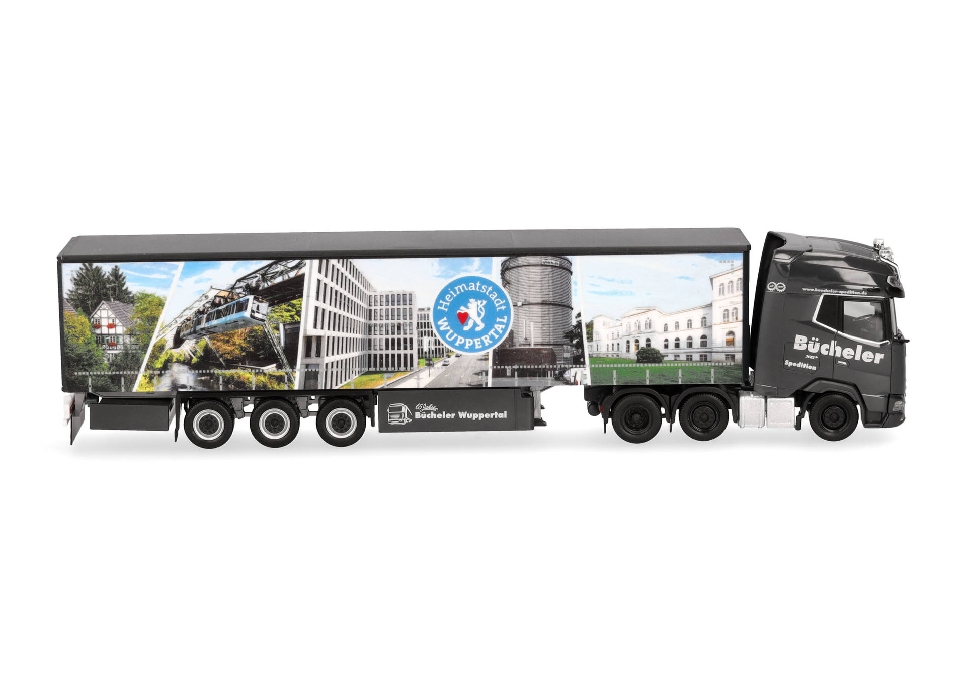 DAF XG+ (6x2) Gardinenplanen-Sattelzug "Bücheler Wuppertal"