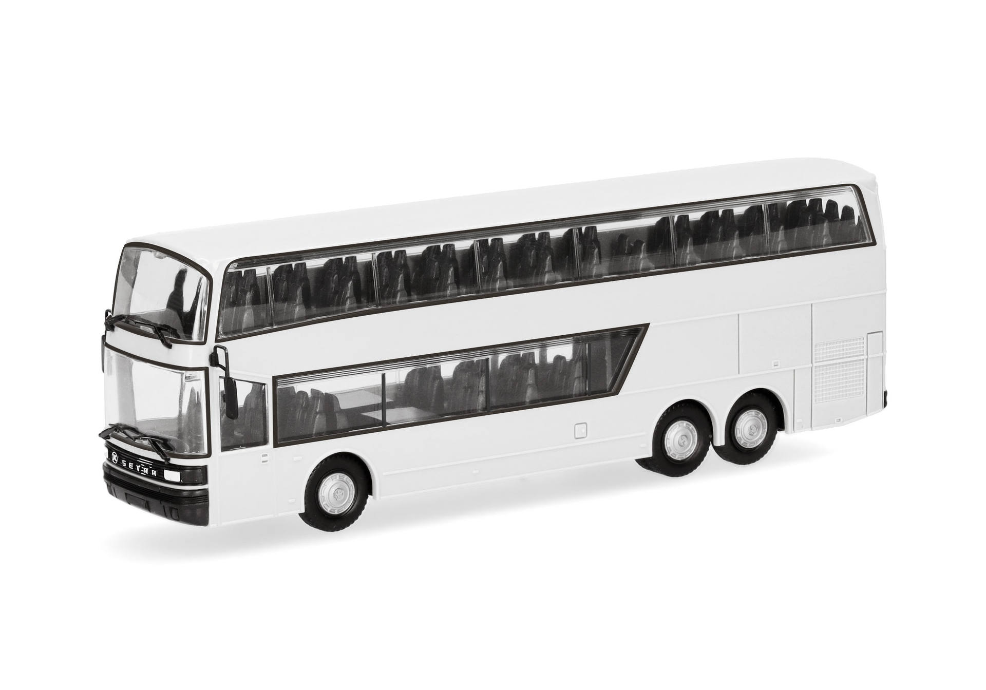 Bus, Doppeldecker, Weiß, Modell, Spielzeug