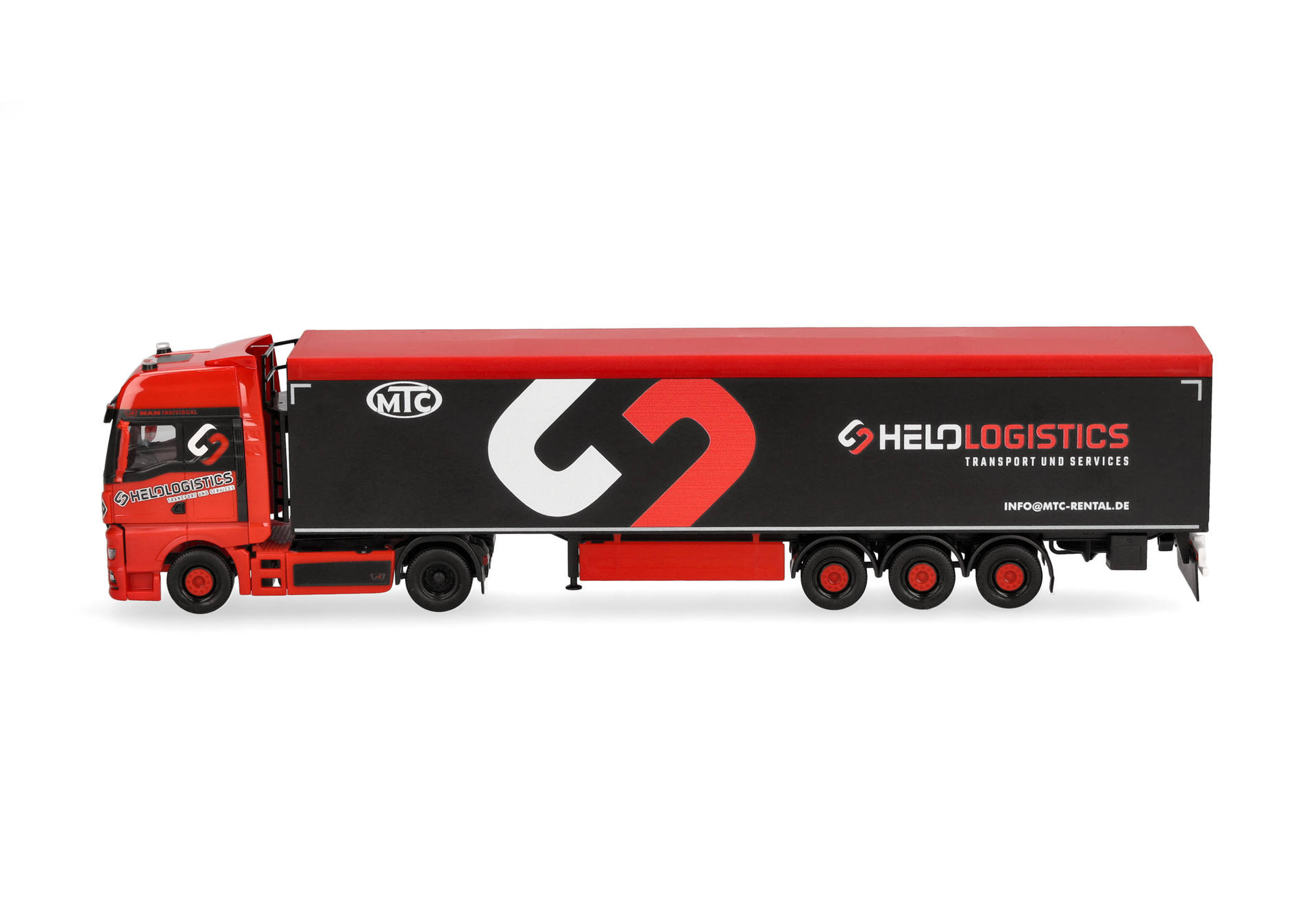 MAN TGX GX Schubboden-Sattelzug "Helo-Logistik"