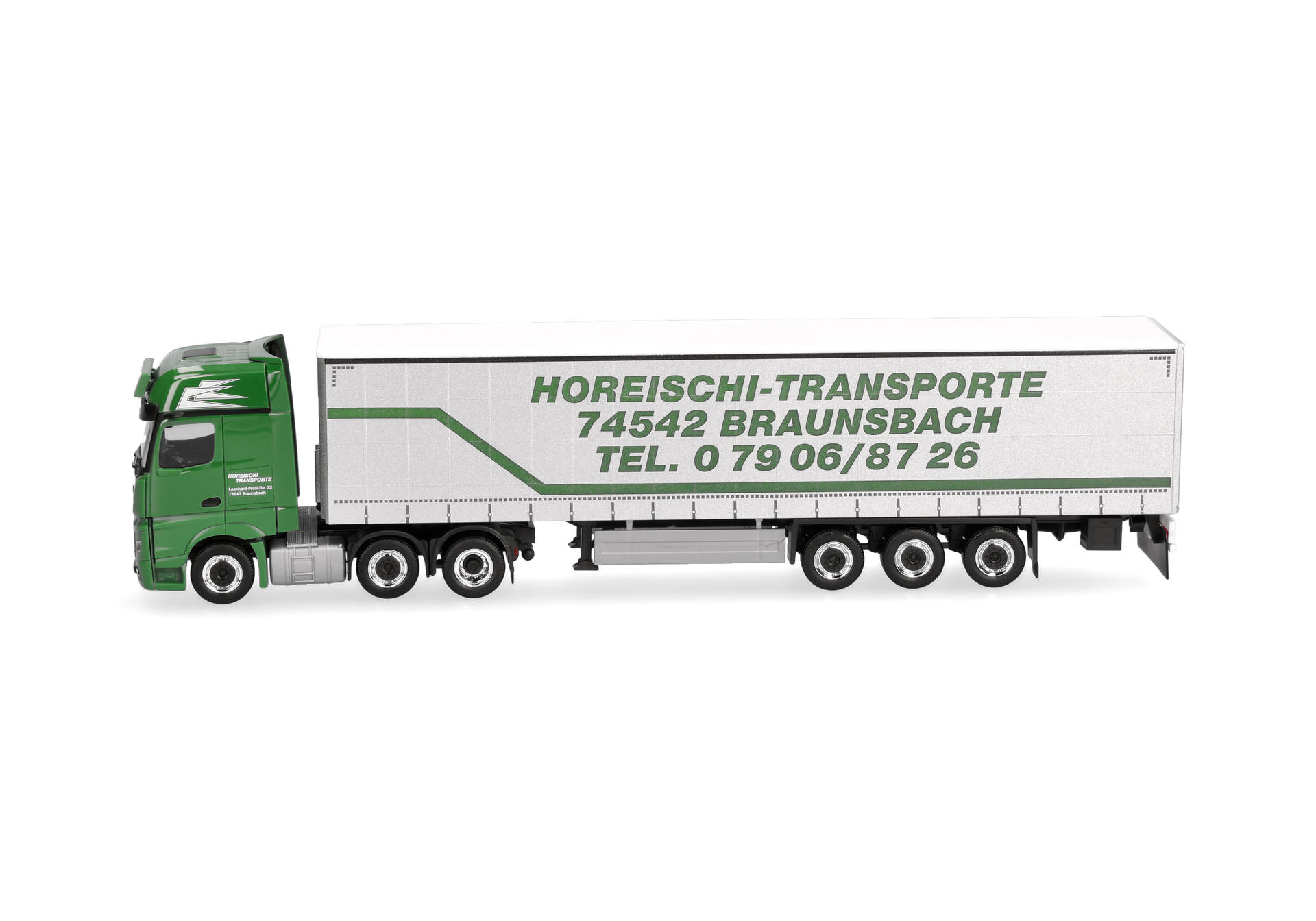 semi-trailer, truck, tractor unit, box trailer, green trailer
