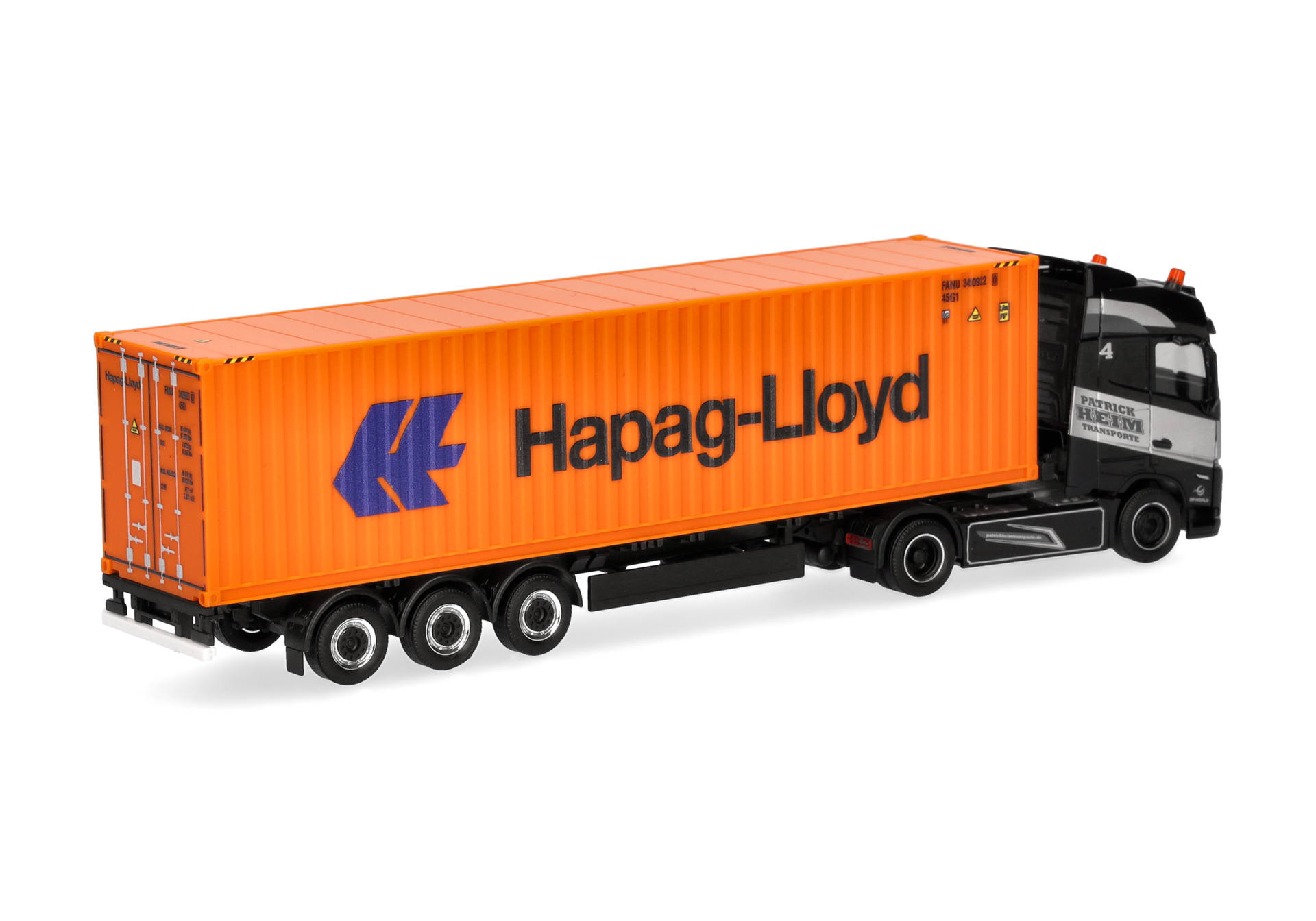 Volvo FH GL 2020 container semitrailer truck "Patrick Heim/Hapag Lloyd"