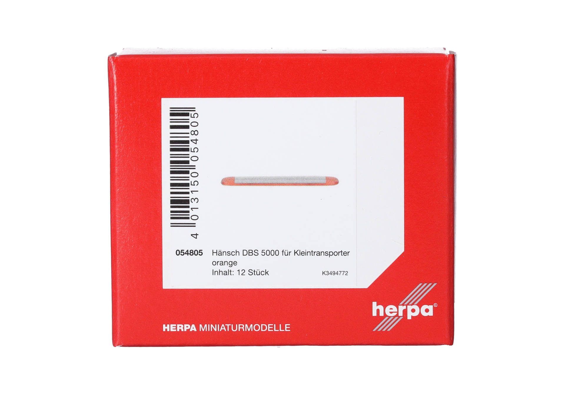 Accessories: Hänsch DBS 5000 for vans/transporter, orange transparent (12 pieces)