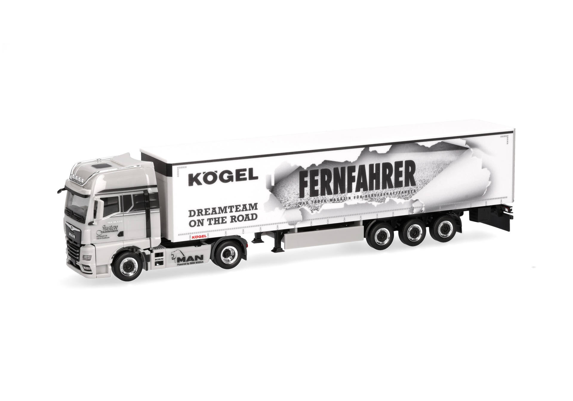 truck, trailer, semi, white, graphics