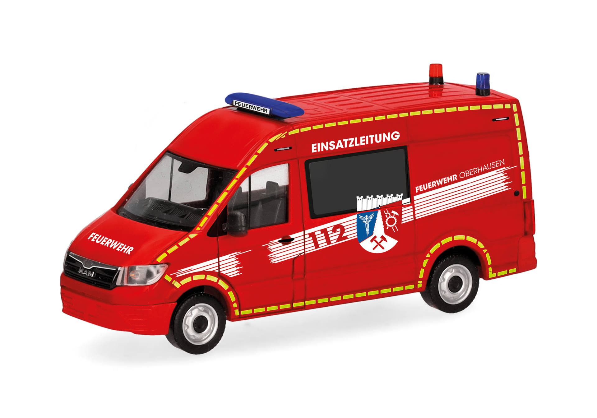 MAN TGE halfbus high-roof, rescue vehicle "Fire Brigade Oberhausen/ELW"