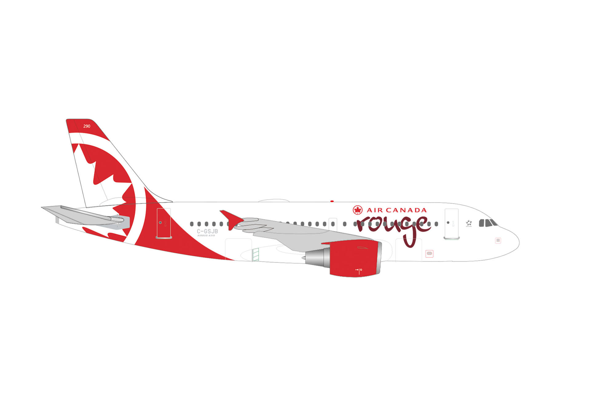 Air Canada Rouge Airbus A319