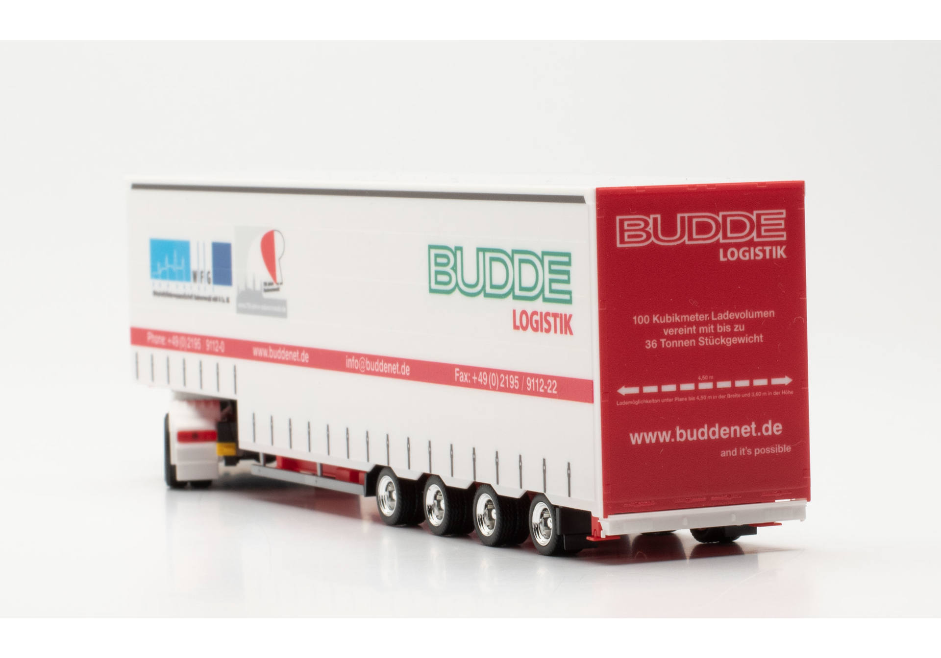 Scania CS 20 high roof Meusburger semitrailer “BLS Budde Logistik Spedition”