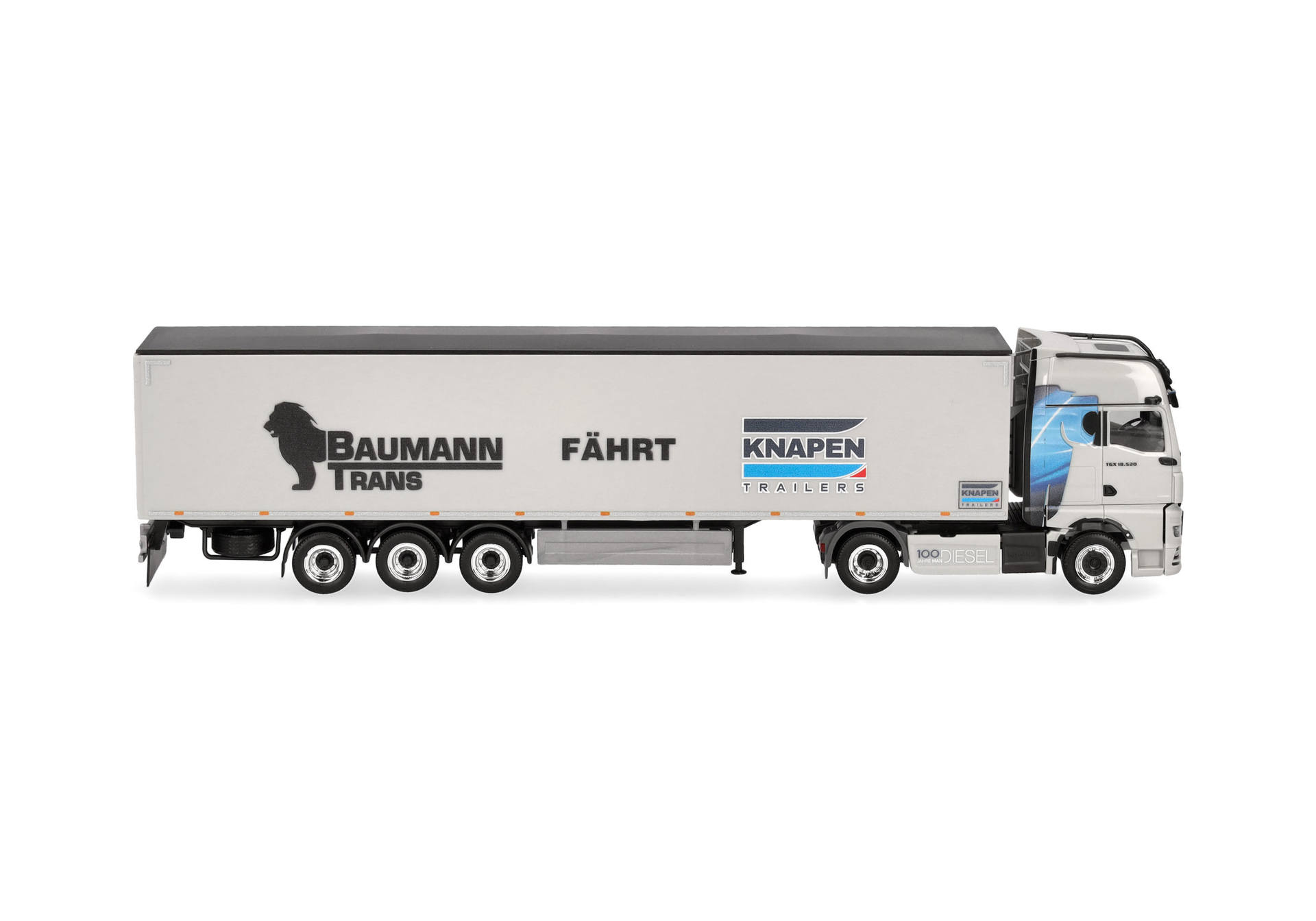 MAN TGX GX Schubboden-Sattelzug "Baumann/Knapen"