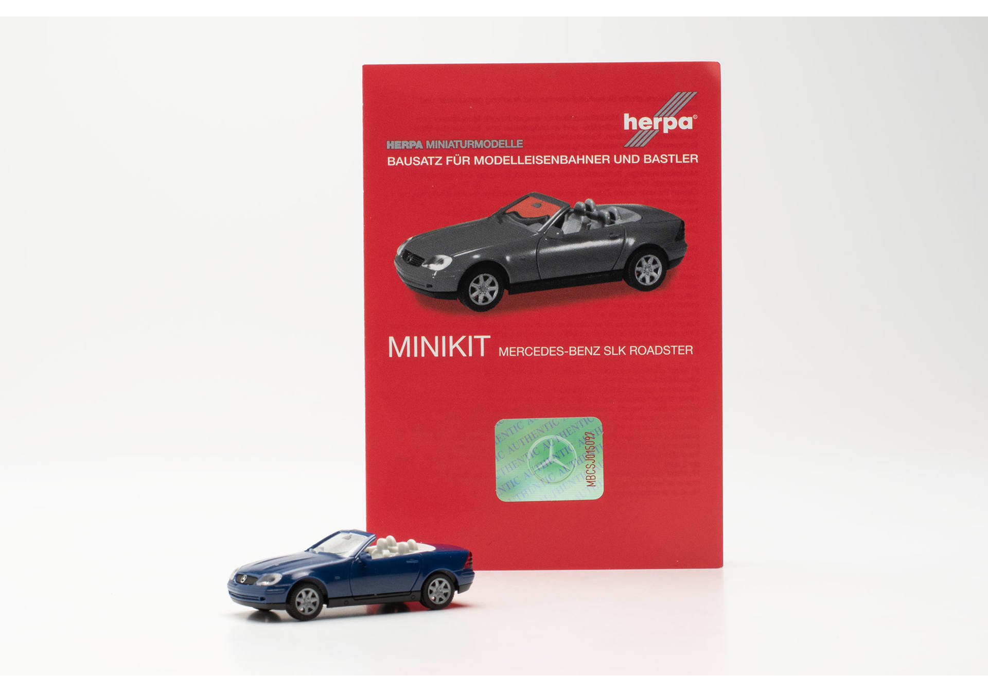 Minikit Mercedes-Benz SLK Roadster, saphierblau